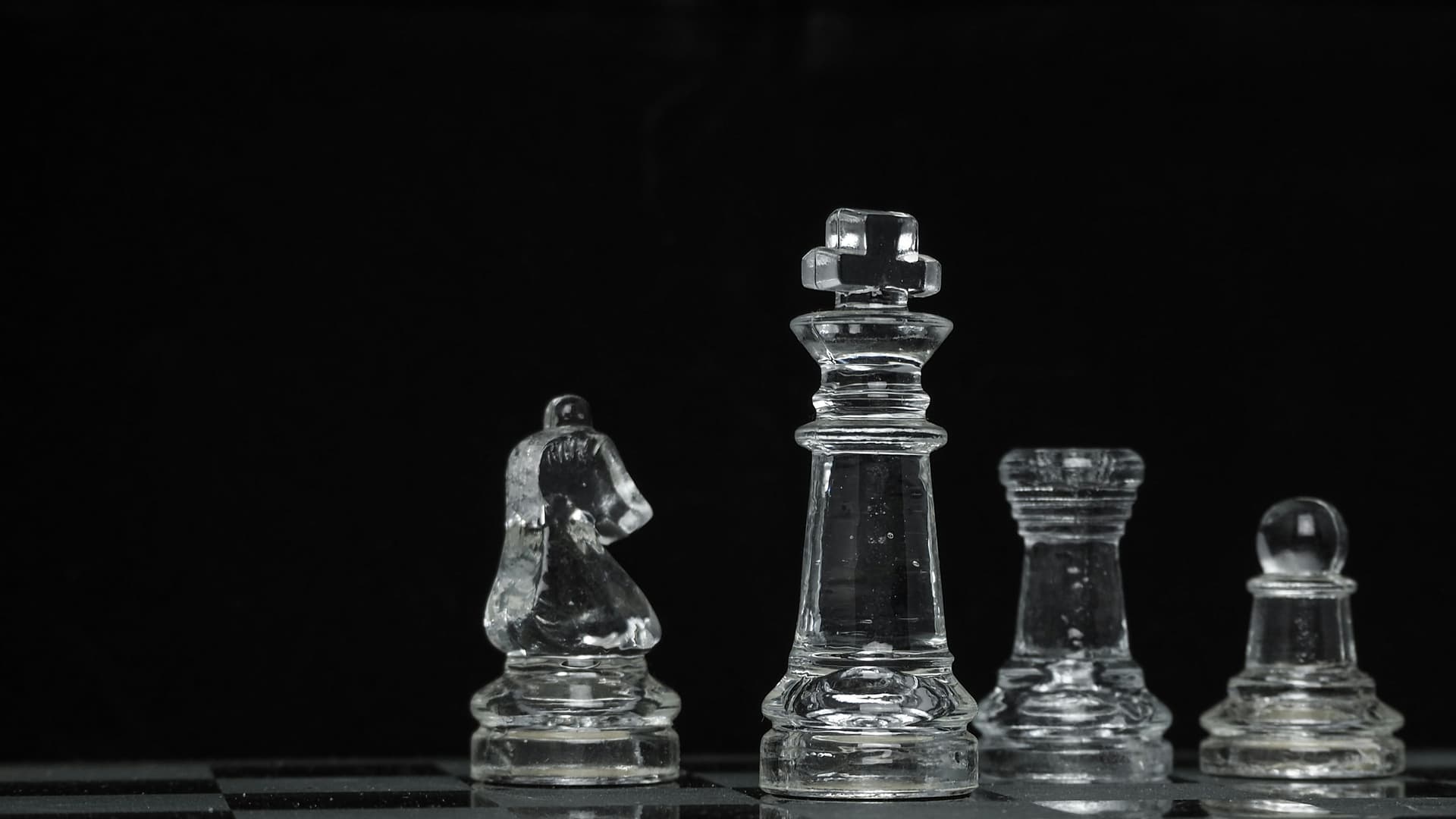 Business strategy illustrated by chess pieces